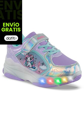 Tenis Patines Luces Relaxi Mora Los Gomosos Para Niña Los Gomosos