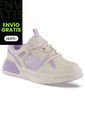 Tenis Casuales Jipot Beige-Mora Los Gomosos Para Niña de Los Gomosos