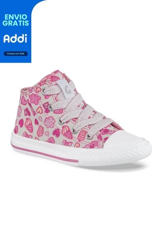 Tenis Beebe Alto Fucsia Para Niña Los Gomosos Los Gomosos