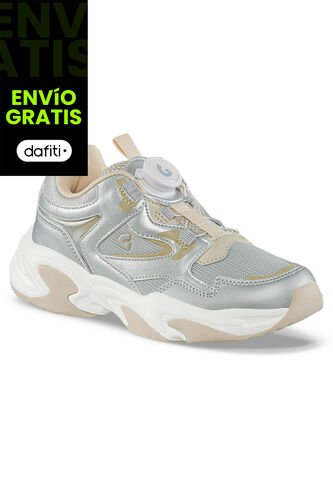 Tenis Urbanos Ganila Plata Los Gomosos Para Niña Los Gomosos
