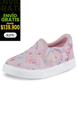 Tenis Casuales Kranis Rosa Los Gomosos Para Niña Los Gomosos
