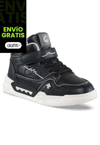 Botas Ziraf Negro-Plata Los Gomosos Para Niña Los Gomosos