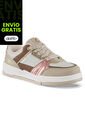 Tenis Casuales Matik Blanco-Beige Los Gomosos Para Niña de Los Gomosos
