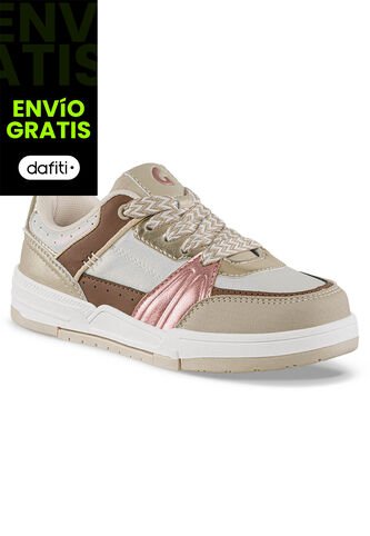 Tenis Casuales Matik Blanco-Beige Los Gomosos Para Niña Los Gomosos