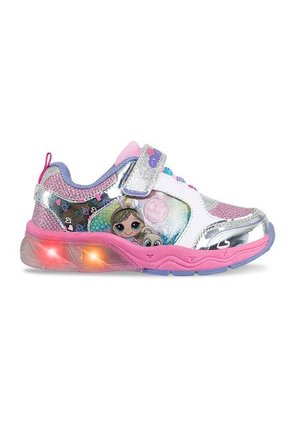 Tenis Con Luces Nahira Blanco-Rosa Para Niña Los Gomosos