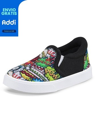 Tenis Trinket Negro Para Niño Los Gomosos Los Gomosos