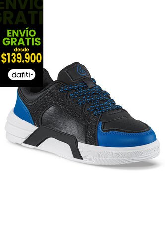 Tenis Urbanos Miro Negro-Azul Los Gomosos Para Niño Los Gomosos
