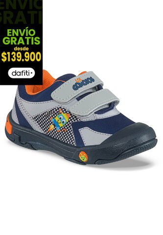 Tenis Casuales Lopey Gris-Azul O Los Gomosos Para Bebé Los Gomosos
