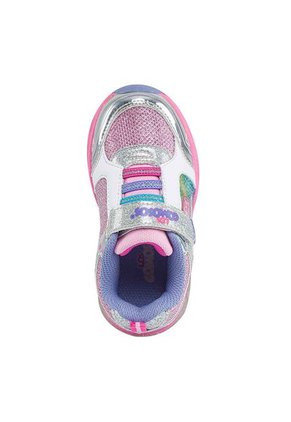 Tenis Con Luces Nahira Blanco-Rosa Para Niña Los Gomosos