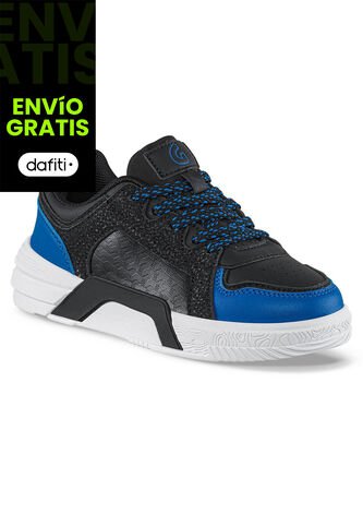 Tenis Urbanos Miro Negro-Azul Los Gomosos Para Niño Los Gomosos