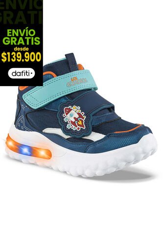 Tenis Con Luces Canez Azul Osc Los Gomosos Para Niño Los Gomosos