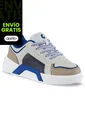Tenis Urbanos Miro Beige-Azul Los Gomosos Para Niño de Los Gomosos