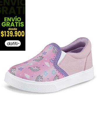 Tenis Casuales Dalerin Rosa Los Gomosos Para Niña Los Gomosos