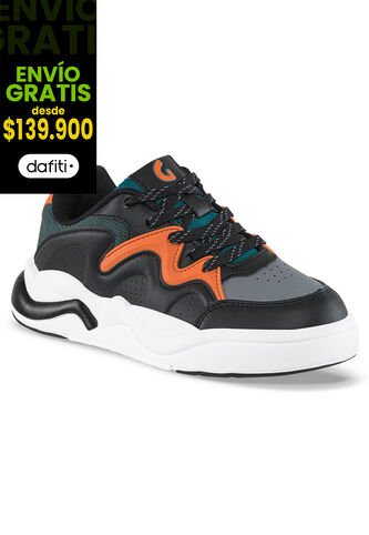 Tenis Urbanos Ogrimi Gris-Negro Los Gomosos Para Niño Los Gomosos