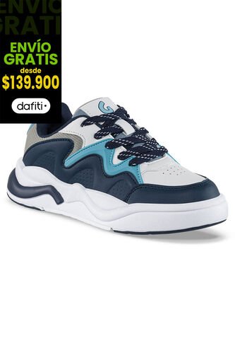 Tenis Urbanos Ogrimi Blanco-Azul O Los Gomosos Para Niño Los Gomosos