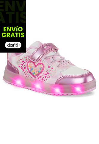 Tenis Luces Mydor Rosa Los Gomosos Para Niña Los Gomosos
