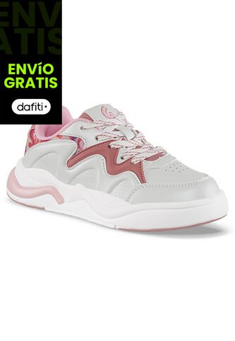 Tenis Casuales Nadopi Blanco-Rosa Los Gomosos Para Niña Los Gomosos