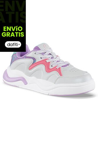 Tenis Casuales Nadopi Blanco-Mora Los Gomosos Para Niña Los Gomosos