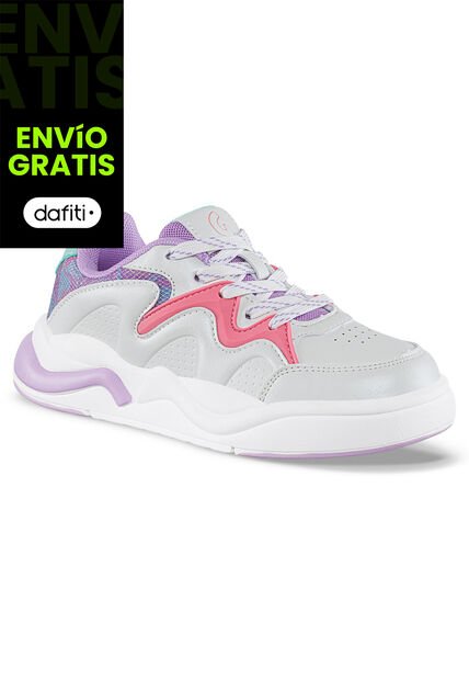 Tenis Casuales Nadopi Blanco-Mora Los Gomosos Para Niña