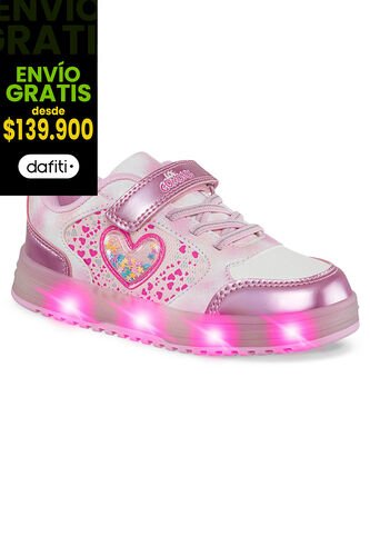 Tenis Luces Mydor Rosa Los Gomosos Para Niña Los Gomosos