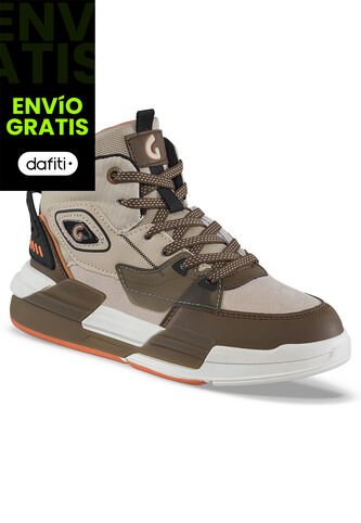 Tenis Urbanos Vazo Beige-Café Los Gomosos Para Niño Los Gomosos