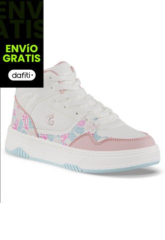 Tenis Urbanos Geximu Blanco-Rosa Los Gomosos Para Niña Los Gomosos