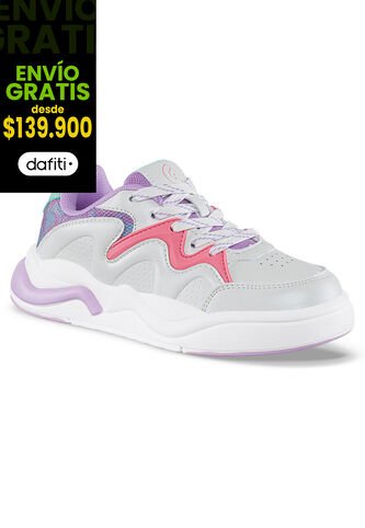 Tenis Casuales Nadopi Blanco-Mora Los Gomosos Para Niña Los Gomosos