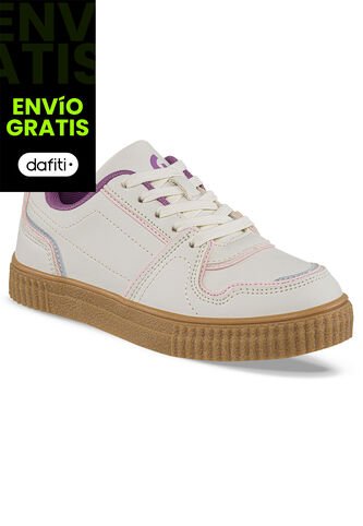 Tenis Urbanos Zynora Beige Para Niña Los Gomosos Los Gomosos