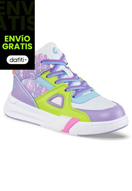 Tenis Urbanos Fenir Blanco-Mora Para Niña Los Gomosos