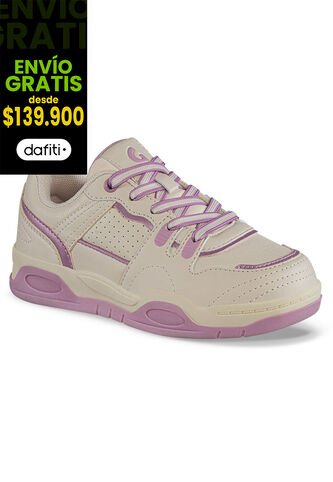 Tenis Urbanos Samien Beige-Rosa Los Gomosos Para Niña Los Gomosos