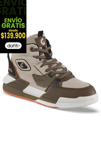 Tenis Urbanos Vazo Beige-Café Los Gomosos Para Niño Los Gomosos
