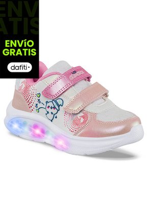 Tenis Luces Asfir Rosa Para Niña Los Gomosos