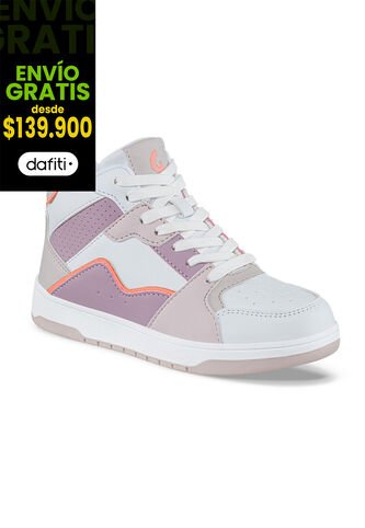 Tenis Urbanos Kuxoj Blanco-Mora Los Gomosos Para Niña Los Gomosos