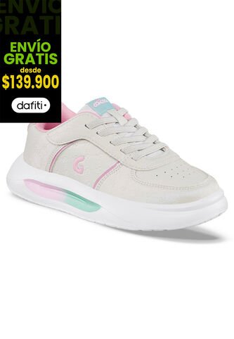 Tenis Urbanos Comarin Blanco-Rosa Los Gomosos Para Niña Los Gomosos