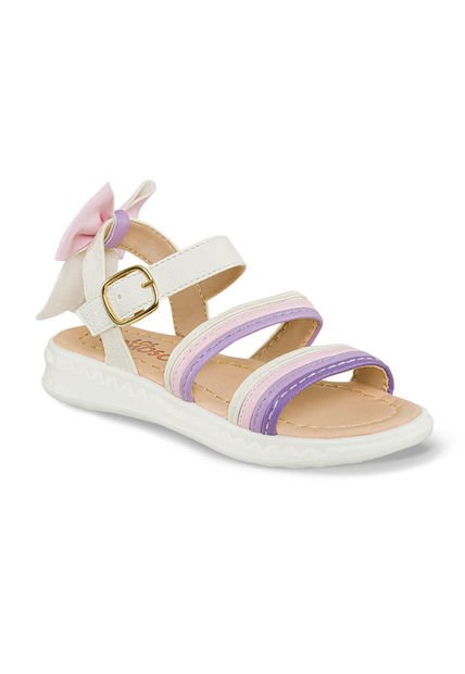 Sandalias Lorie Blanco-Mora Para Niña Los Gomosos