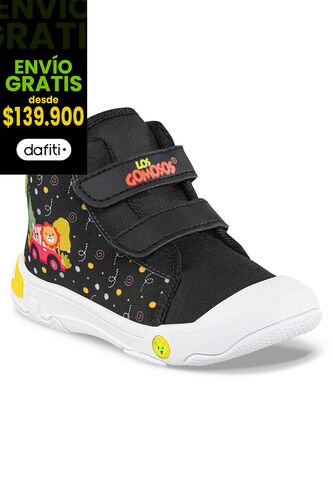 Botas Cossie Negro-Verde Para Bebés Los Gomosos Los Gomosos