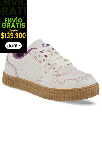 Tenis Urbanos Zynora Beige Para Niña Los Gomosos Los Gomosos