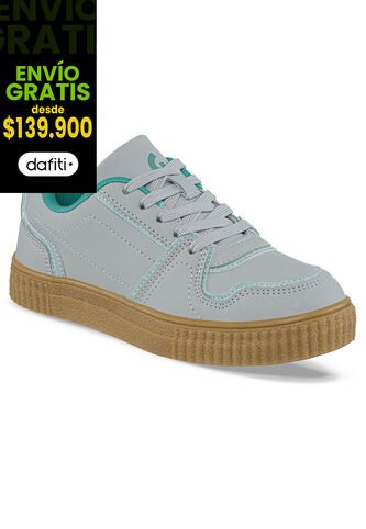 Tenis Urbanos Zynora Gris Para Niña Los Gomosos Los Gomosos