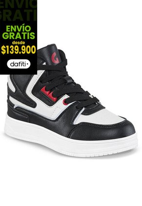 Tenis Urbanos Ruype Negro-Blanco Para Niño Los Gomosos