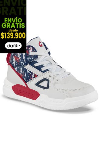 Tenis Urbanos Virwo Blanco-Azul O Para Niño Los Gomosos Los Gomosos