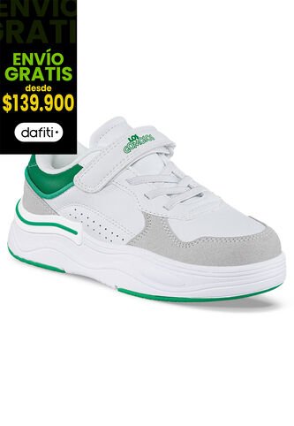 Tenis Urbanos Rekon Blanco-Gris Para Niño Los Gomosos Los Gomosos