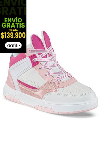Tenis Urbanos Gury Blanco-Rosa Para Niña Los Gomosos Los Gomosos