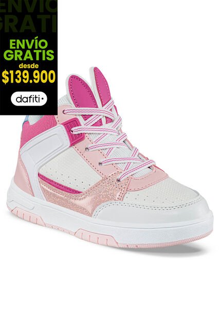 Tenis Urbanos Gury Blanco-Rosa Para Niña Los Gomosos