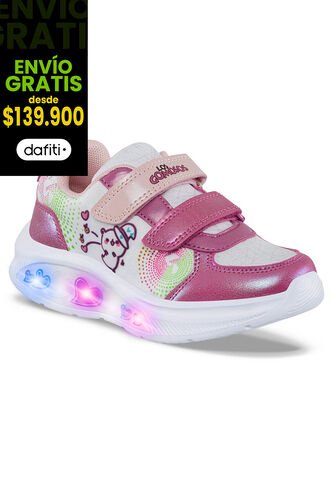 Tenis Luces Asfir Fucsia Para Niña Los Gomosos Los Gomosos