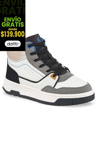 Tenis Yinko Beige-Gris Para Niño Los Gomosos Los Gomosos