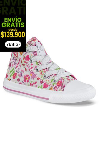 Tenis Takada Alto Fucsia Para Niña Los Gomosos Los Gomosos