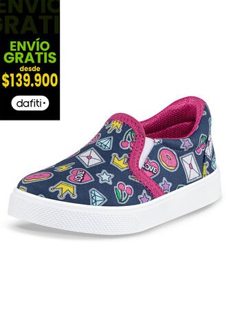 Tenis Tess Azul Osc Para Niña Los Gomosos Los Gomosos