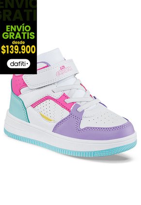 Tenis Klaz Blanco-Mora Para Niña Los Gomosos
