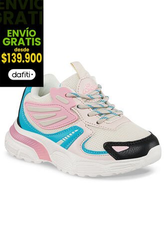 Tenis Nupis Beige-Agua Para Niña Los Gomosos Los Gomosos