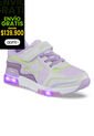 Tenis Luces Gypin Beige-Lila Para Niña Los Gomosos de Los Gomosos